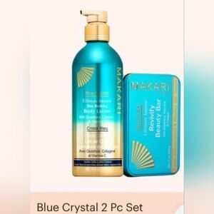 Makari Blue Crystal 2 Pc Set